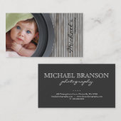 写真撮影の名刺の金属の塀のガレージ 名刺 (正面/裏面)