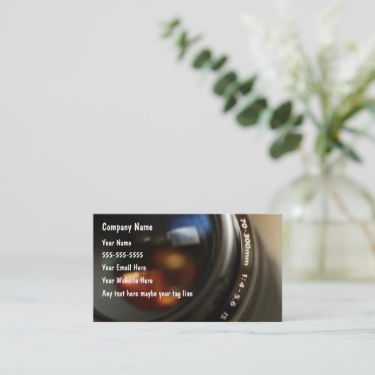 写真撮影の名刺 名刺 (スタンド正面)