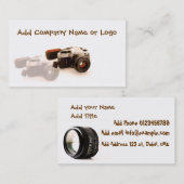 写真撮影の名刺 名刺 (正面/裏面)