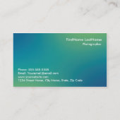 写真撮影の名刺 名刺 (裏面)