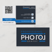 写真撮影の名刺、3.5" x 2.0"、100パック 名刺 (正面/裏面)