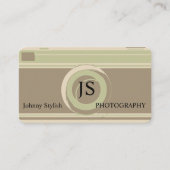 写真撮影の専門の素朴なレトロカバー 名刺 (正面)