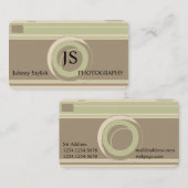 写真撮影の専門の素朴なレトロカバー 名刺 (正面/裏面)
