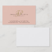 写真撮影の明白でエレガントなカメラマンのモノグラム 名刺 (正面/裏面)