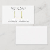 写真撮影の明白でエレガントな金ゴールドの一見のカメラマン 名刺 (正面/裏面)