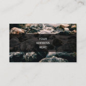 写真撮影の滝の石 + あなたのアイディア 名刺 (裏面)
