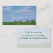 写真撮影の芝生の名刺の自然 名刺 (正面/裏面)