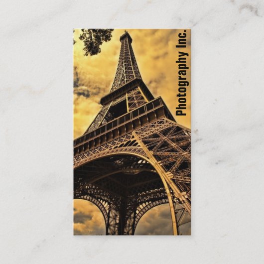 写真撮影の表示 名刺 (正面)