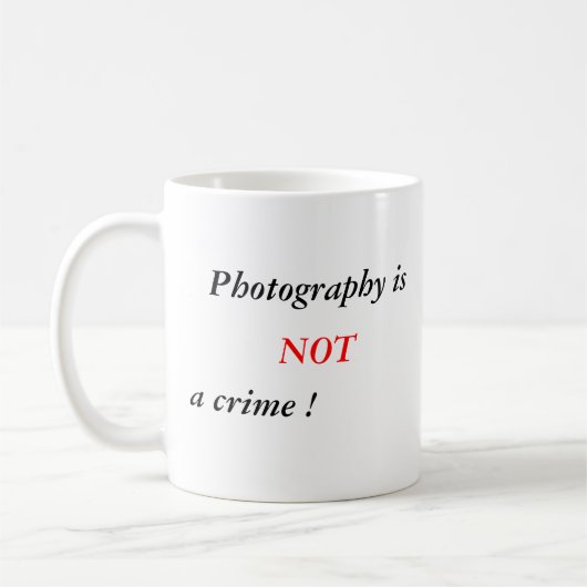 写真撮影はではないです罪(マグ) コーヒーマグカップ (左)