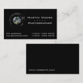 写真撮影は専門レンズを整備します 名刺 (正面/裏面)