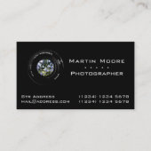 写真撮影は専門レンズを整備します 名刺 (正面)