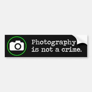 写真撮影は罪ではないです バンパーステッカー