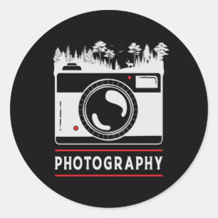 写真撮影カメラレンズ贈おもしろい与 ラウンドシール