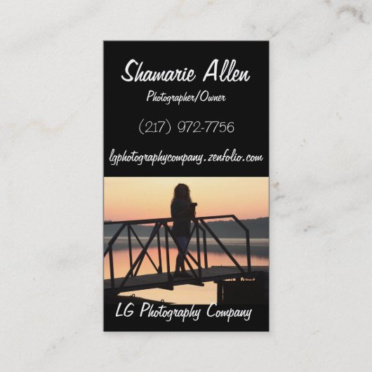 写真撮影カード 名刺 (正面)