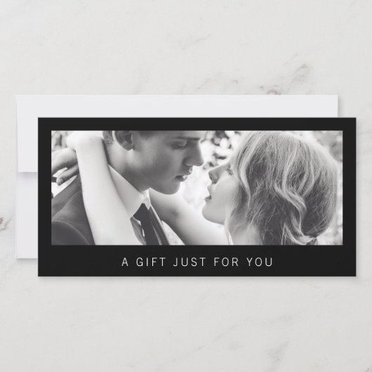 写真撮影ギフト券（ブラック） (正面)