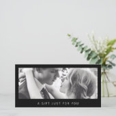 写真撮影ギフト券（ブラック） (スタンド正面)