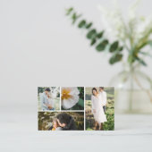 写真撮影ビジネス倍数の写真 名刺 (スタンド正面)