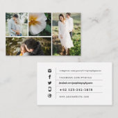 写真撮影ビジネス倍数の写真 名刺 (正面/裏面)