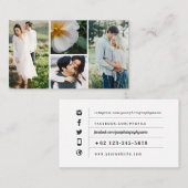 写真撮影ビジネス倍数の写真 名刺 (正面/裏面)