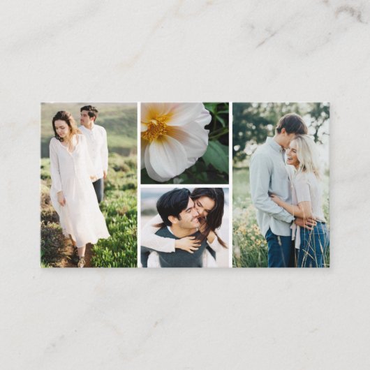 写真撮影ビジネス倍数の写真 名刺 (正面)