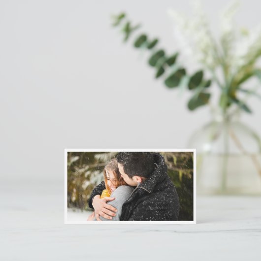 写真撮影ビジネス独身のな写真 名刺 (スタンド正面)