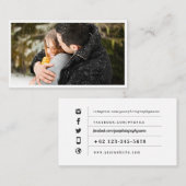 写真撮影ビジネス独身のな写真 名刺 (正面/裏面)
