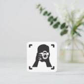 写真撮影写真 スクエア名刺 (スタンド正面)