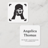 写真撮影写真 スクエア名刺 (正面/裏面)