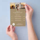 写真撮影料金ガイド 価格リスト セッション料金 チラシ (ハンドル)