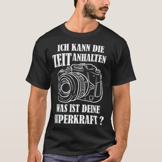 写真撮影用カメラガジェット Tシャツ (正面)