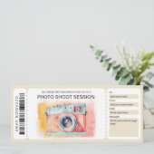 写真撮影用ギフト券 招待状 (スタンド正面)