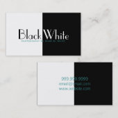 写真撮影白黒カメラ 名刺 (正面/裏面)