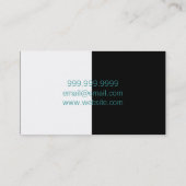 写真撮影白黒カメラ 名刺 (裏面)