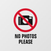 写真撮影禁止の透明ウィンドウシール看板 ウィンドウサイン (シート)