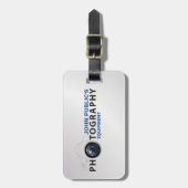 写真撮影装置の荷物のラベル ラゲッジタグ (正面縦)