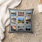 写真撮影18の写真のInstagramのすばらしい格子 クッション (ブランケット)