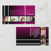 写真撮影35mmのフィルムの写真の名刺の果実 名刺 (正面/裏面)