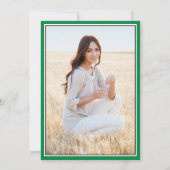 写真撮影：両親からホワイト&ブラック卒業 案内状 (裏面)