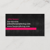 写真撮影 名刺 (裏面)