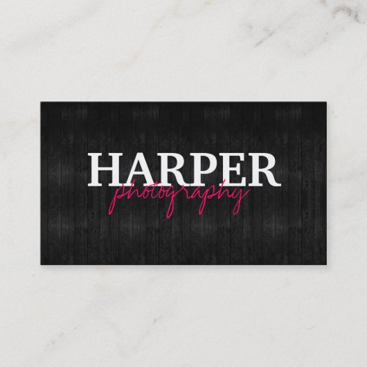 写真撮影 名刺 (正面)