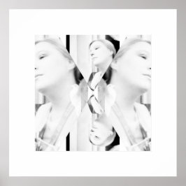 写真撮影　黒と白の写真　写真芸術 ポスター