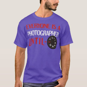 写真撮影DSLRモードダイヤル Tシャツ