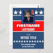 写真政治キャンペーンの追加 ポストカード (正面/裏面)