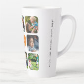 写真数々ののパーソナライズされたコラージュ カフェラテマグ (右)