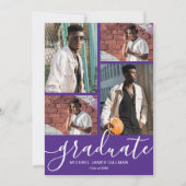 写真数々のの卒業 案内状 (正面)