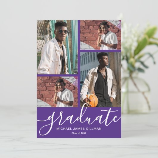 写真数々のの卒業 案内状 (スタンド正面)