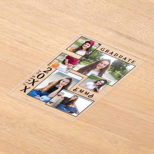 写真数々のアクリル2025卒業発表 アクリル招待状 (レイダウン)