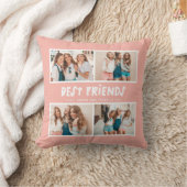 写真数々のカラフルおもしろい最高の友達 クッション (ブランケット)
