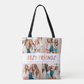 写真数々のカラフルおもしろい最高の友達 トートバッグ (裏面)