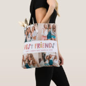 写真数々のカラフルおもしろい最高の友達 トートバッグ (クローズアップ)
